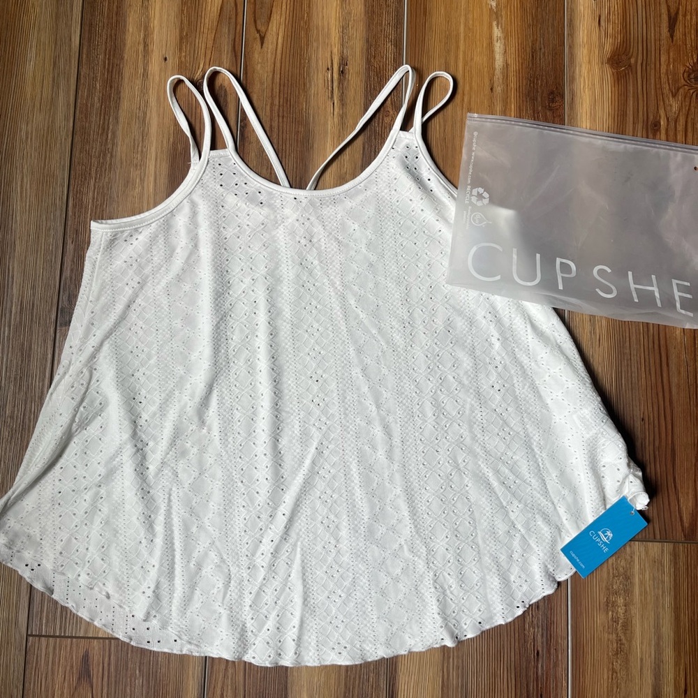 NWT CupShe flowy tank top cami M